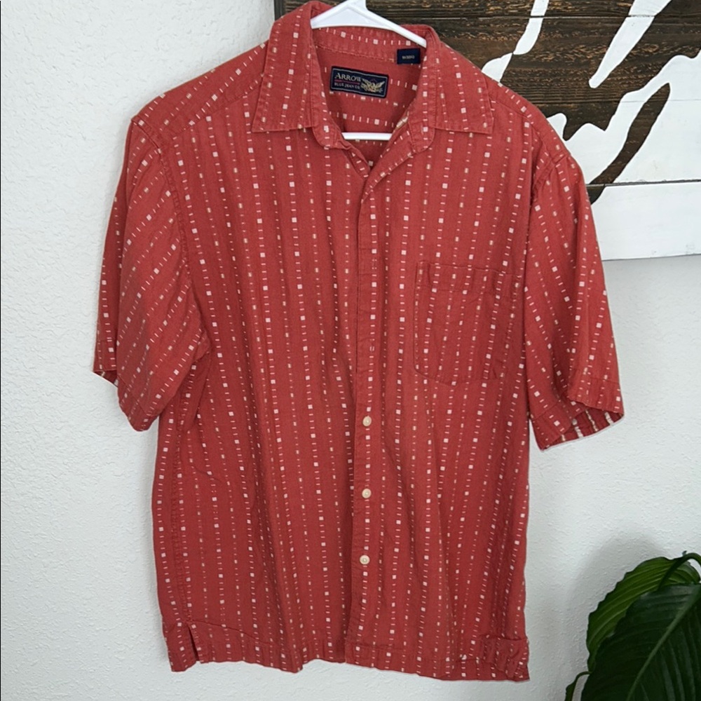 Arrow Men's Red Short Sleeve Shirt